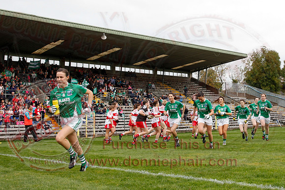 Fermanagh (2-09) V Derry (0-11) in All Ireland Ladies Junior Championship Final Replay.