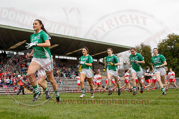 Fermanagh (2-09) V Derry (0-11) in All Ireland Ladies Junior Championship Final Replay.
