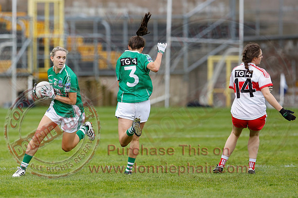 Fermanagh (2-09) V Derry (0-11) in All Ireland Ladies Junior Championship Final Replay.
