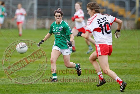 Fermanagh (2-09) V Derry (0-11) in All Ireland Ladies Junior Championship Final Replay.