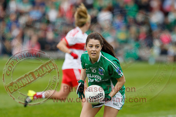 Fermanagh (2-09) V Derry (0-11) in All Ireland Ladies Junior Championship Final Replay.