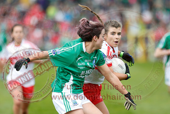 Fermanagh (2-09) V Derry (0-11) in All Ireland Ladies Junior Championship Final Replay.