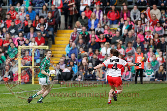 Fermanagh (2-09) V Derry (0-11) in All Ireland Ladies Junior Championship Final Replay.