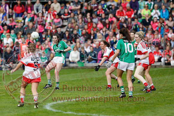 Fermanagh (2-09) V Derry (0-11) in All Ireland Ladies Junior Championship Final Replay.