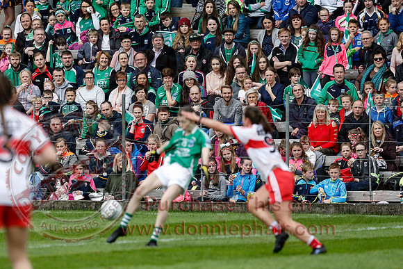 Fermanagh (2-09) V Derry (0-11) in All Ireland Ladies Junior Championship Final Replay.