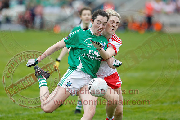 Fermanagh (2-09) V Derry (0-11) in All Ireland Ladies Junior Championship Final Replay.