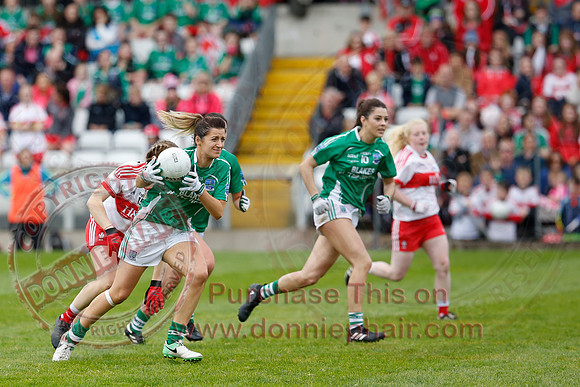 Fermanagh (2-09) V Derry (0-11) in All Ireland Ladies Junior Championship Final Replay.