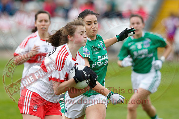 Fermanagh (2-09) V Derry (0-11) in All Ireland Ladies Junior Championship Final Replay.