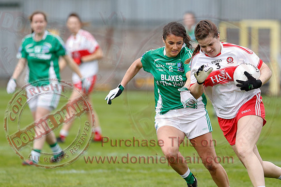 Fermanagh (2-09) V Derry (0-11) in All Ireland Ladies Junior Championship Final Replay.