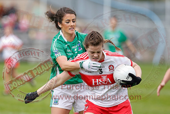 Fermanagh (2-09) V Derry (0-11) in All Ireland Ladies Junior Championship Final Replay.