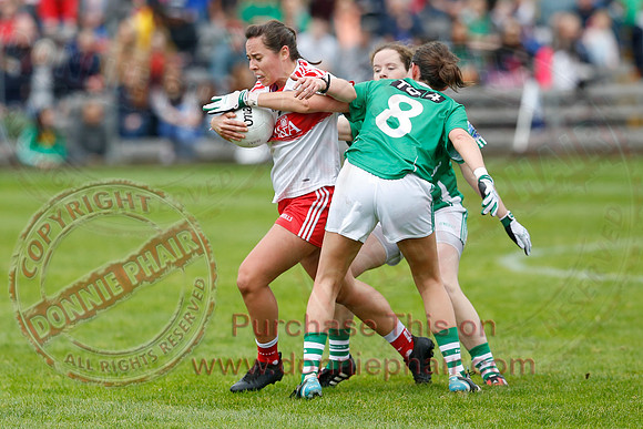 Fermanagh (2-09) V Derry (0-11) in All Ireland Ladies Junior Championship Final Replay.