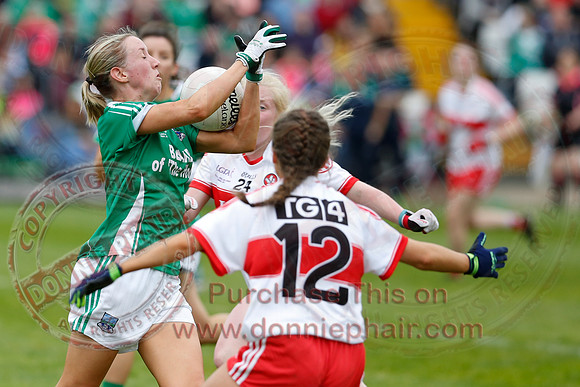Fermanagh (2-09) V Derry (0-11) in All Ireland Ladies Junior Championship Final Replay.