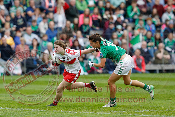 Fermanagh (2-09) V Derry (0-11) in All Ireland Ladies Junior Championship Final Replay.
