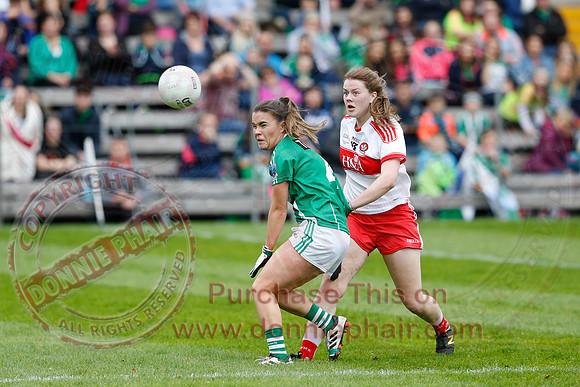 Fermanagh (2-09) V Derry (0-11) in All Ireland Ladies Junior Championship Final Replay.