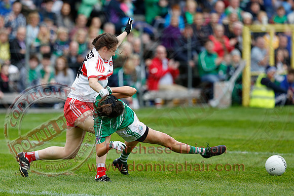 Fermanagh (2-09) V Derry (0-11) in All Ireland Ladies Junior Championship Final Replay.