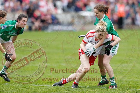 Fermanagh (2-09) V Derry (0-11) in All Ireland Ladies Junior Championship Final Replay.