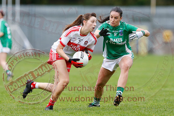 Fermanagh (2-09) V Derry (0-11) in All Ireland Ladies Junior Championship Final Replay.
