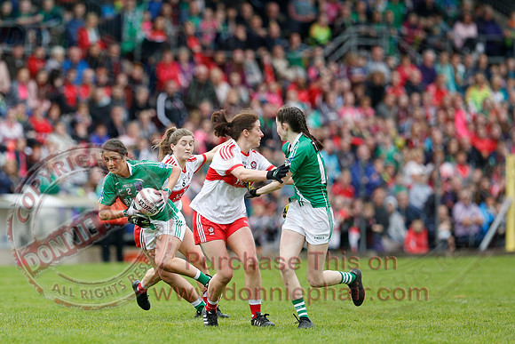 Fermanagh (2-09) V Derry (0-11) in All Ireland Ladies Junior Championship Final Replay.