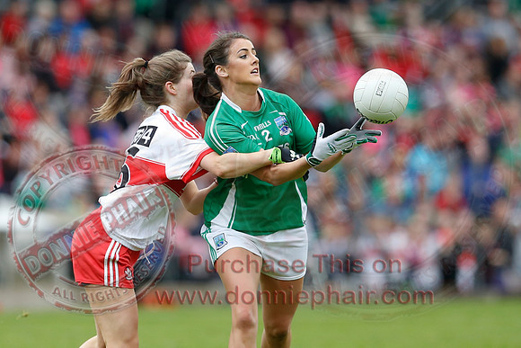 Fermanagh (2-09) V Derry (0-11) in All Ireland Ladies Junior Championship Final Replay.