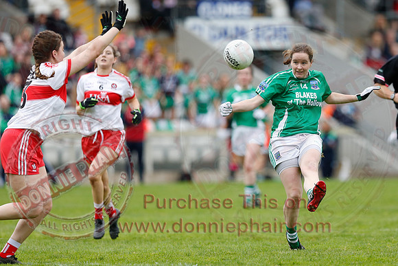 Fermanagh (2-09) V Derry (0-11) in All Ireland Ladies Junior Championship Final Replay.