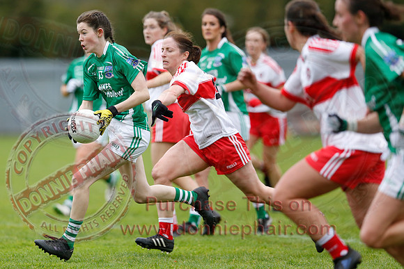 Fermanagh (2-09) V Derry (0-11) in All Ireland Ladies Junior Championship Final Replay.