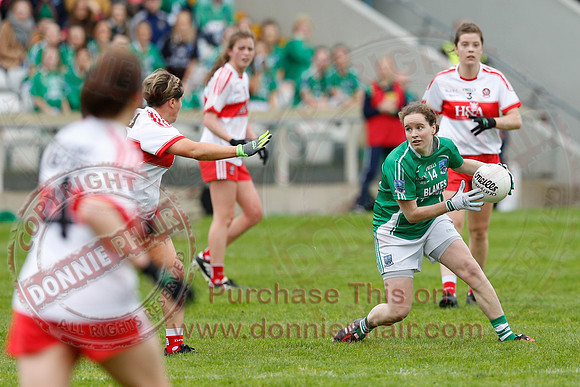 Fermanagh (2-09) V Derry (0-11) in All Ireland Ladies Junior Championship Final Replay.