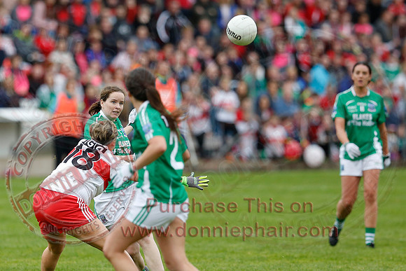 Fermanagh (2-09) V Derry (0-11) in All Ireland Ladies Junior Championship Final Replay.