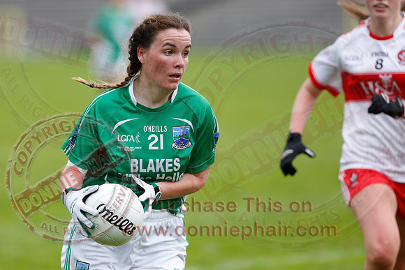 Fermanagh (2-09) V Derry (0-11) in All Ireland Ladies Junior Championship Final Replay.