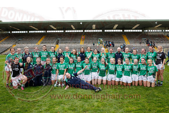Fermanagh (2-09) V Derry (0-11) in All Ireland Ladies Junior Championship Final Replay.