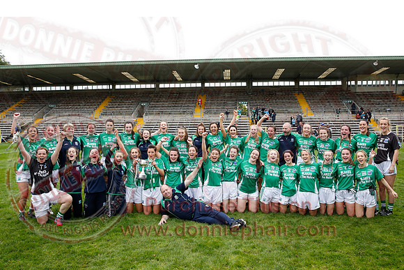 Fermanagh (2-09) V Derry (0-11) in All Ireland Ladies Junior Championship Final Replay.