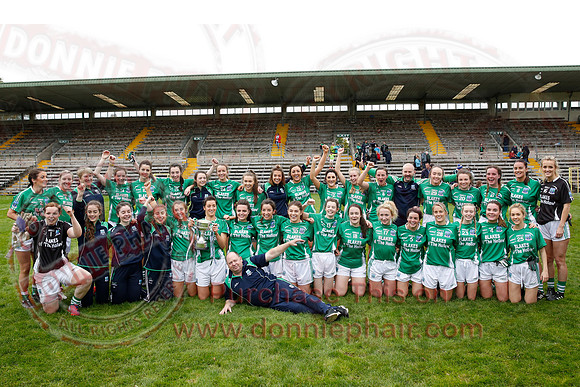 Fermanagh (2-09) V Derry (0-11) in All Ireland Ladies Junior Championship Final Replay.