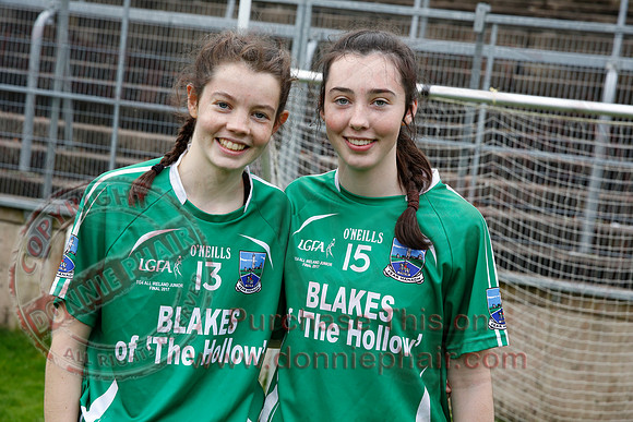 Fermanagh (2-09) V Derry (0-11) in All Ireland Ladies Junior Championship Final Replay.