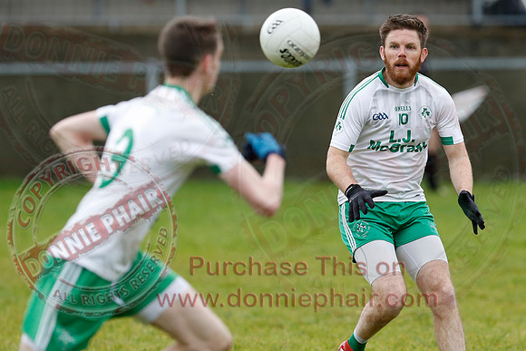 Ederney (3-09) V Derrygonnellu (1-12) in Senior GAA Football League Division One Semi-Final.
