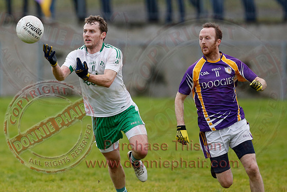 Ederney (3-09) V Derrygonnellu (1-12) in Senior GAA Football League Division One Semi-Final.