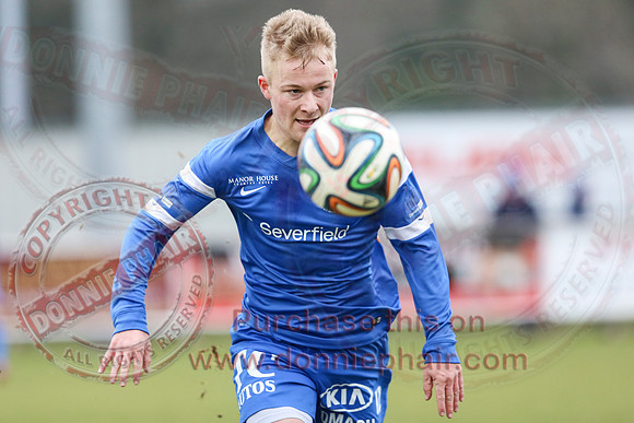 Ballinamallard United (2) V Coleraine (1) in IFA Premier League.