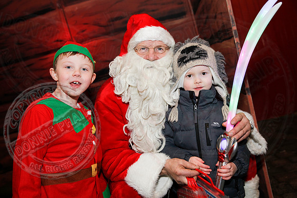 Turning on Christmas Lights in Lisnaskea.