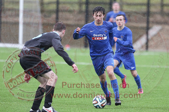 Ballinamallard Youth (1) V Ballymena Youth (1) in Northern Ireland Youth League.