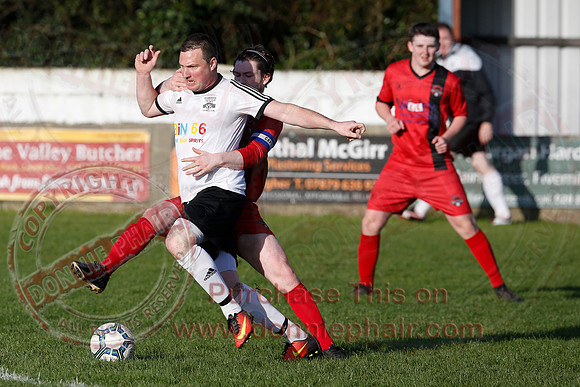 Fivemiletown United (0) V Banbridge YCOB (1) in Marshall Cup.