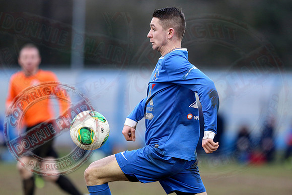 Ballinamallard United (0) V Glenavon (3) in The Irish Cup.