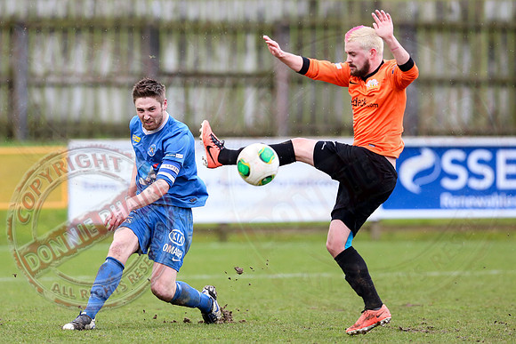 Ballinamallard United (0) V Glenavon (3) in The Irish Cup.