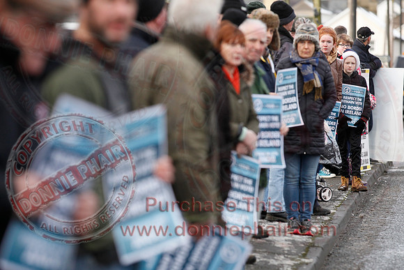 Protest at Roslea Border for special Status after Brexit.
