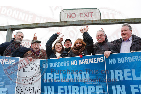Protest at Roslea Border for special Status after Brexit.