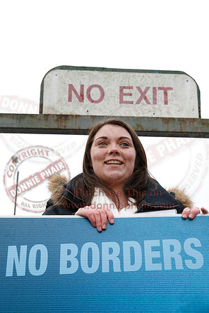 Protest at Roslea Border for special Status after Brexit.