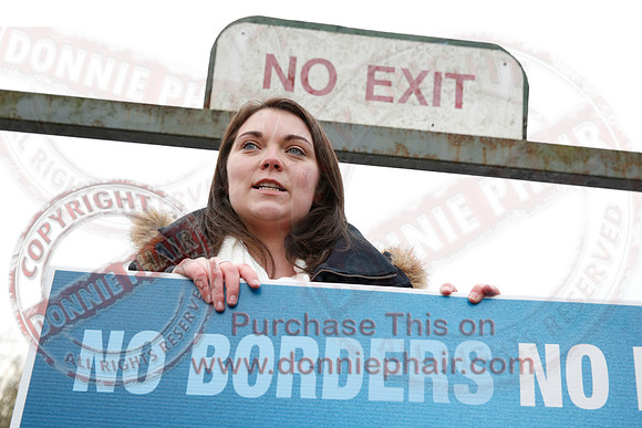 Protest at Roslea Border for special Status after Brexit.