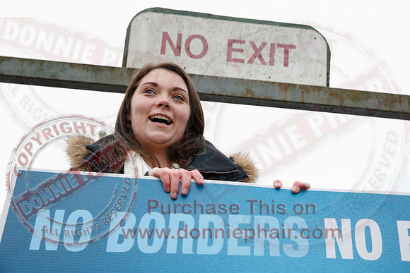 Protest at Roslea Border for special Status after Brexit.