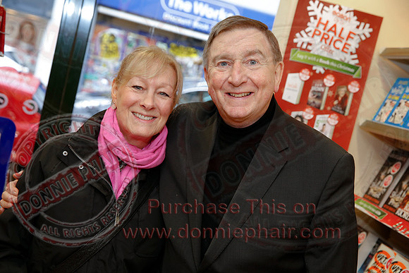 Father Brian Darcy launches his new book, Gold Collection, at Eason's, Enniskillen.