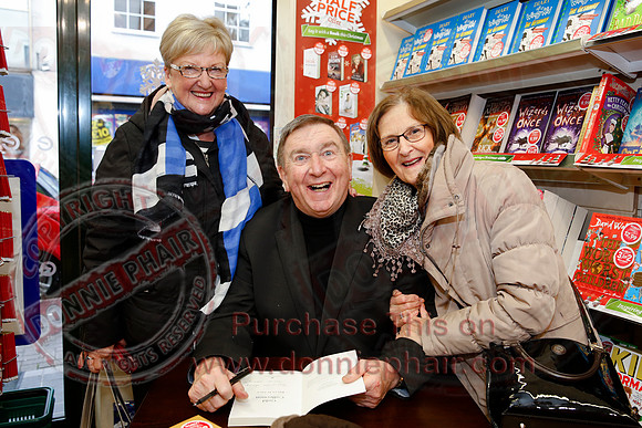 Father Brian Darcy launches his new book, Gold Collection, at Eason's, Enniskillen.