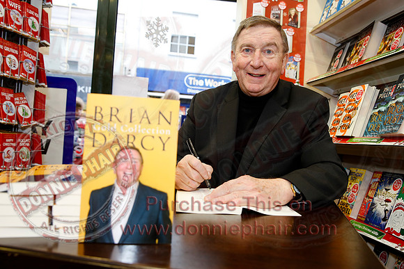 Father Brian Darcy launches his new book, Gold Collection, at Eason's, Enniskillen.
