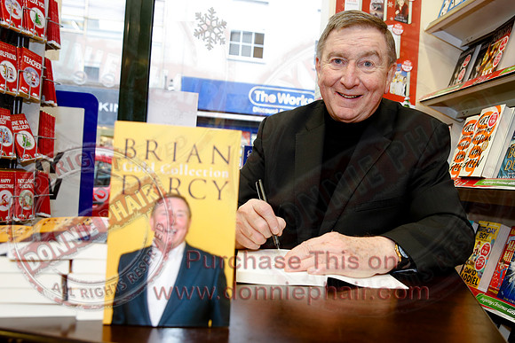 Father Brian Darcy launches his new book, Gold Collection, at Eason's, Enniskillen.