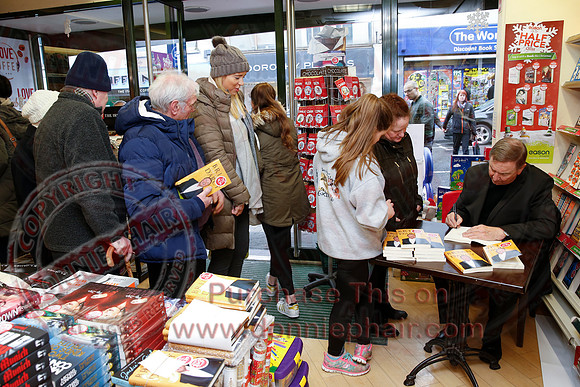 Father Brian Darcy launches his new book, Gold Collection, at Eason's, Enniskillen.
